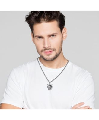 Starwars The Mandalorian Grogu The Child Pendant Necklace, Stainless Steel, 22" Box Chain