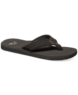 image of Quiksilver Men-s Carver Suede Flip Flops