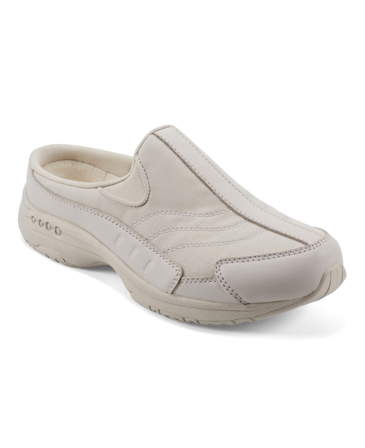 Shop Easy Spirit Women's Travel Time Slip-on Walking Mules In Light Fawn