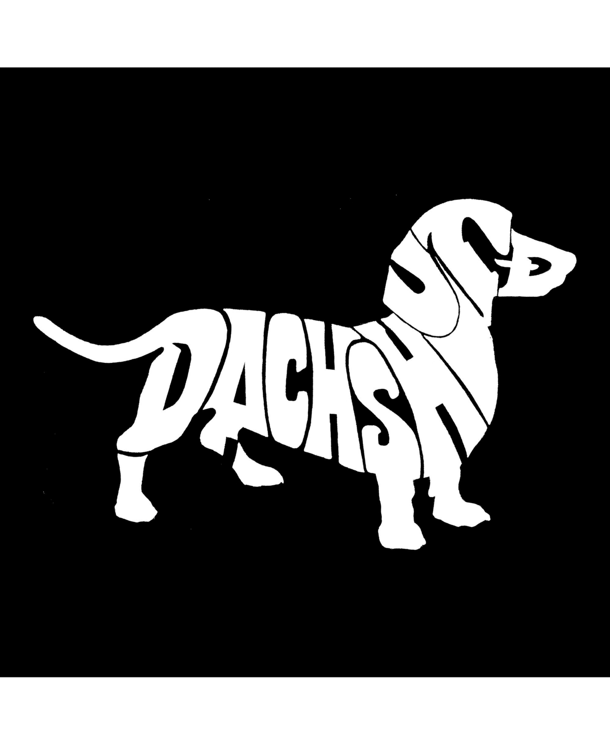 Dachshund - Big Boy's Word Art Crewneck Sweatshirt