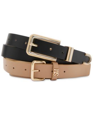 Steve Madden Dark Brown Belt with Gold Buckles Steve Madden Women main image 4