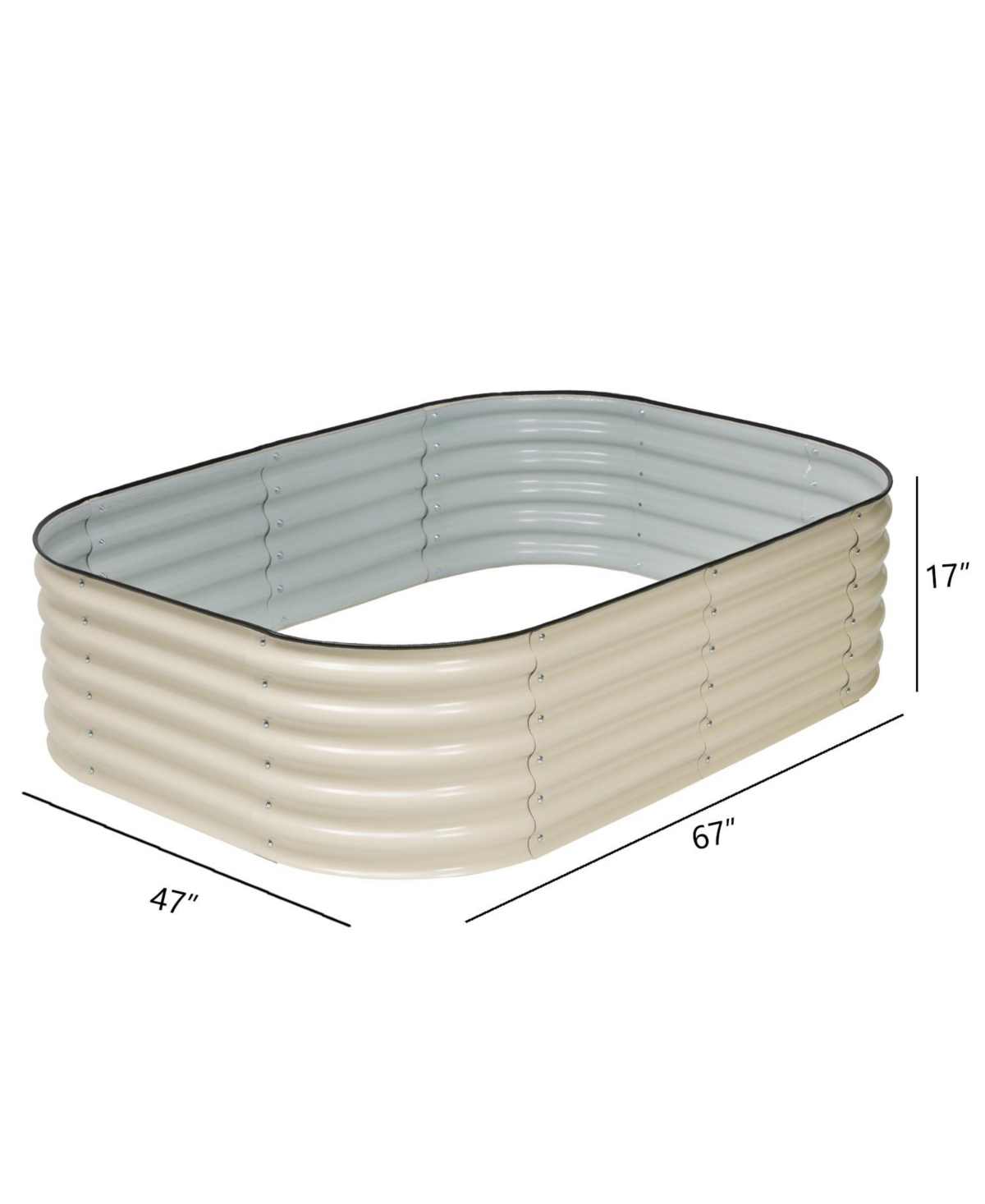 Aoodor 6-in-1 Modular Metal Raised Garden Bed 67