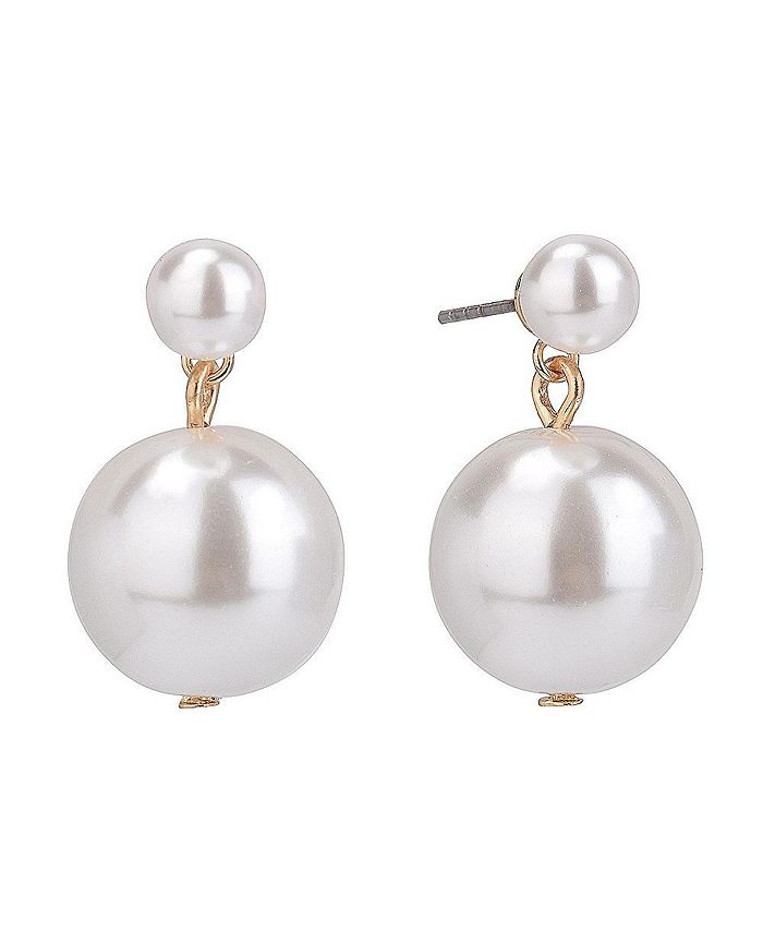 Laundry by Shelli Segal Round Pearl Drop Earrings Macy's