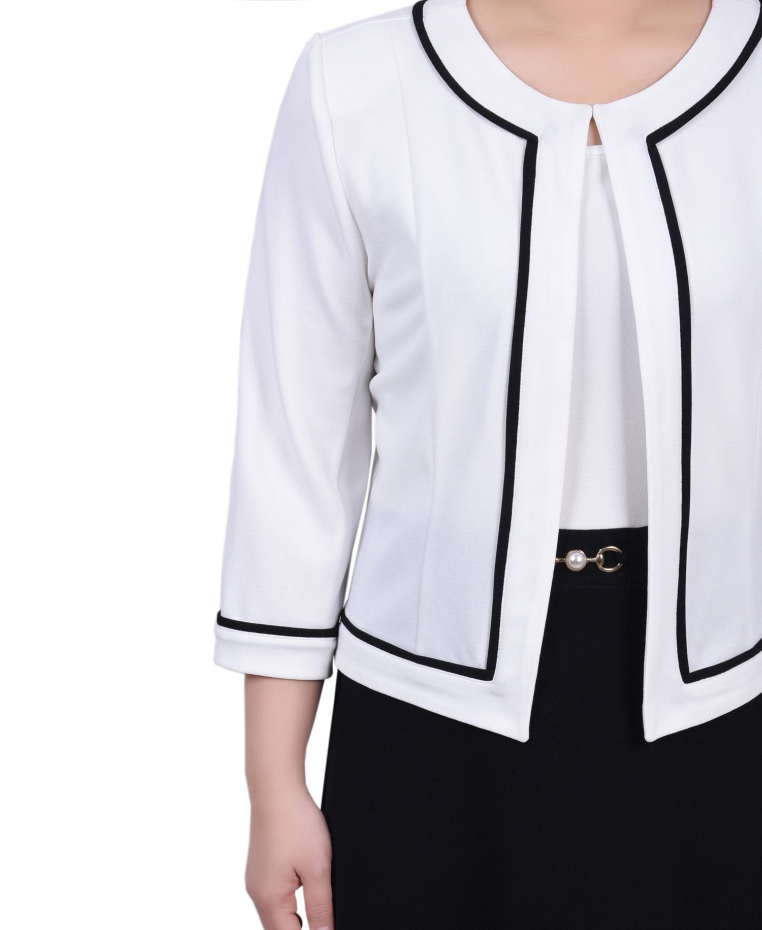 Women's 3/4 Sleeve Dress, 2 Piece Set