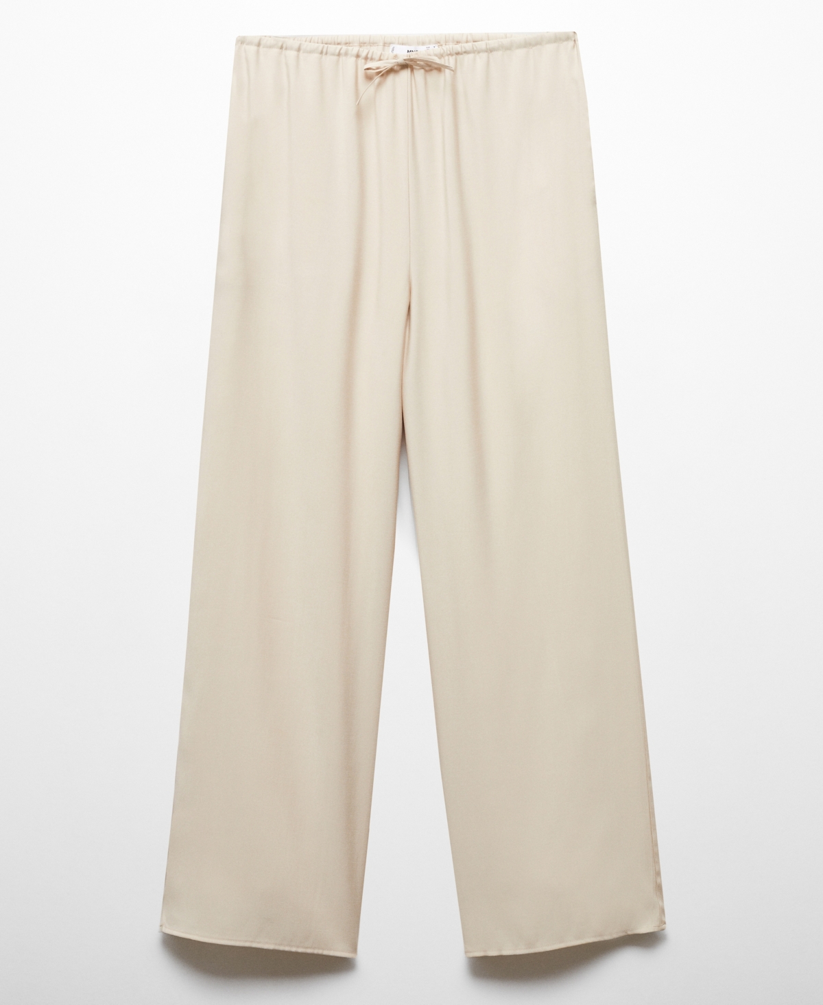 Mango Women's Elastic Waist Wide Leg Pants