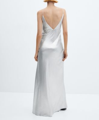 mango metallic dress Mango Women's Metal Detail Fitted Dress