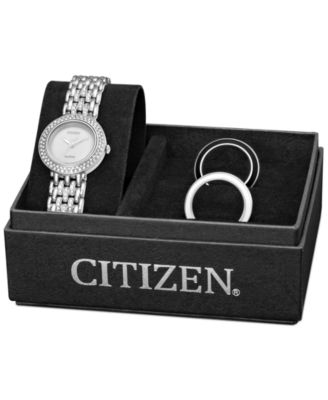 Citizen Women's Eco-Drive Interchangeable Bezel Stainless Steel