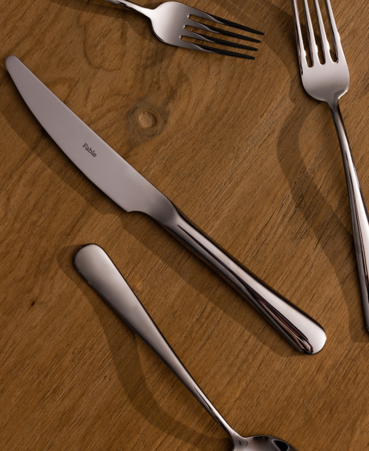 Fable 20 Pc. Flatware Set, Service For 4 In Polished Silver