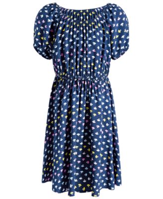 Epic Threads - Big Girls Daisy Stripe Printed Peasant Dress