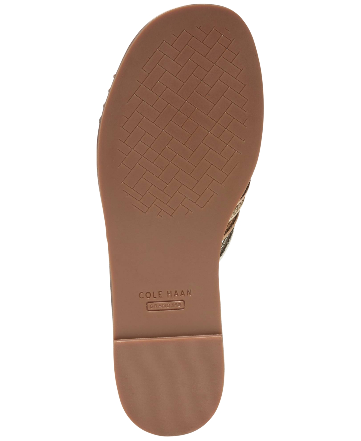 Shop Cole Haan Women's Jitney Ankle-strap Knotted Flat Sandals In Sandollar Soho Snake Print Leather
