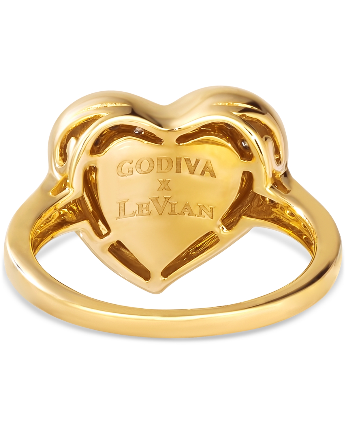 Le Vian Godiva X  Chocolate Diamond Heart Ring (3/4 Ct. T.w.) In 14k Gold In 14k Honey Gold Ring