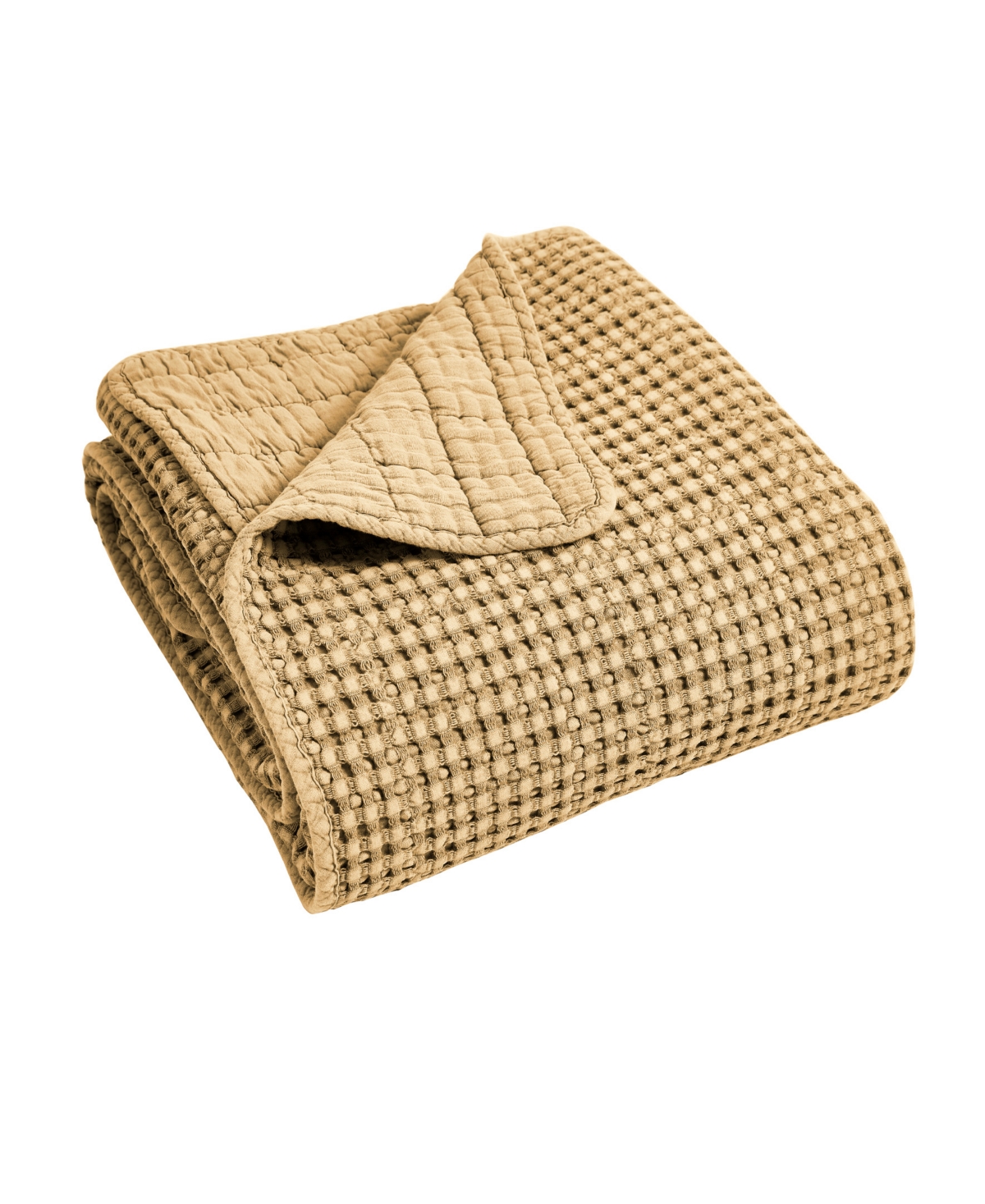 Levtex Mills Waffle Classic 3-pc. Bedspread Set, Full In Ochre