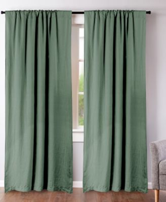 Washed Linen Relaxed Solid Window Panel Set, 50" x 84"