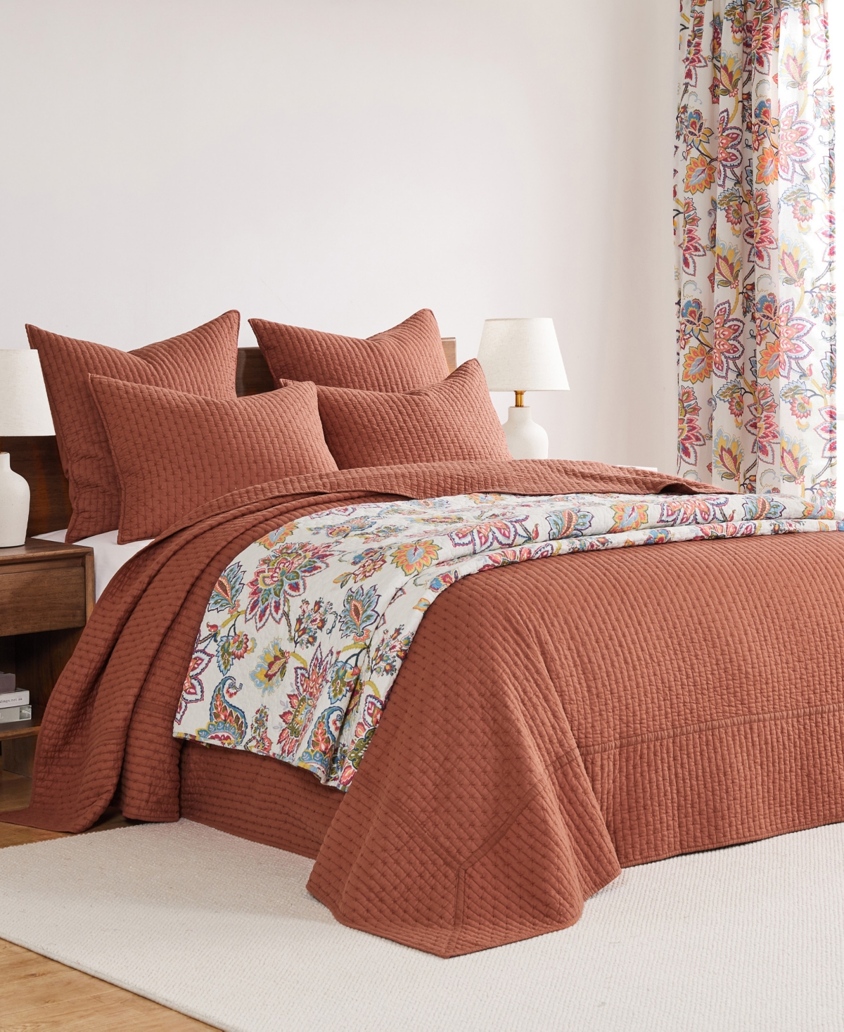 Levtex Cross Stitch Stitching -Pc. Bedspread Set
