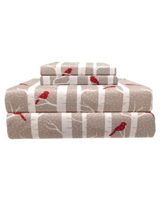 Micro Flannel&reg; Printed 4-Pc. Sheet Set, Queen