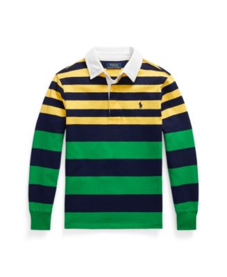 Polo Ralph Lauren Big Boys Iconic Rugby Long Sleeves Shirt - Macy's