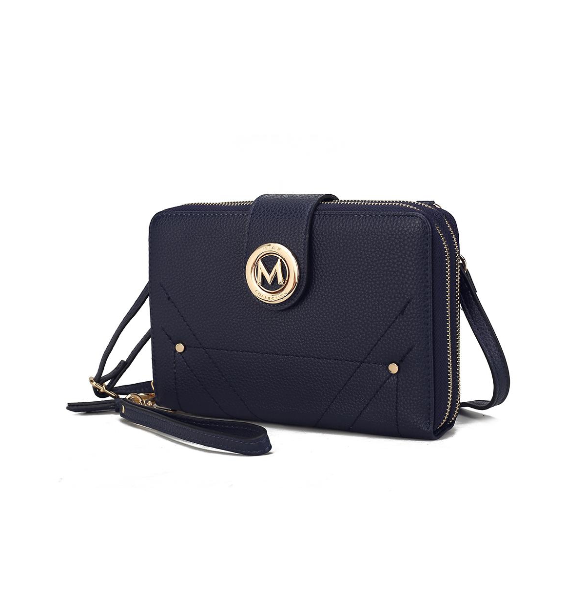 Mkf Collection Sage Cell-phone Wallet Cross body Bag with Optional Wristlet by Mia K