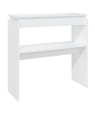 Console Table White 31.5"x11.8"x31.5" Engineered Wood