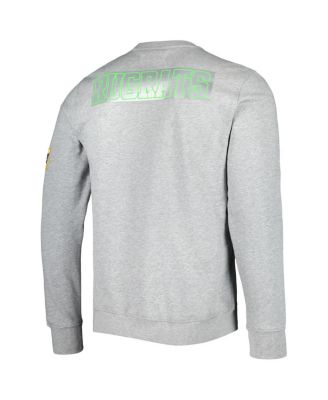 Men's and Women's Heather Gray Rugrats Chuckie Runaway Football Pullover Sweatshirt