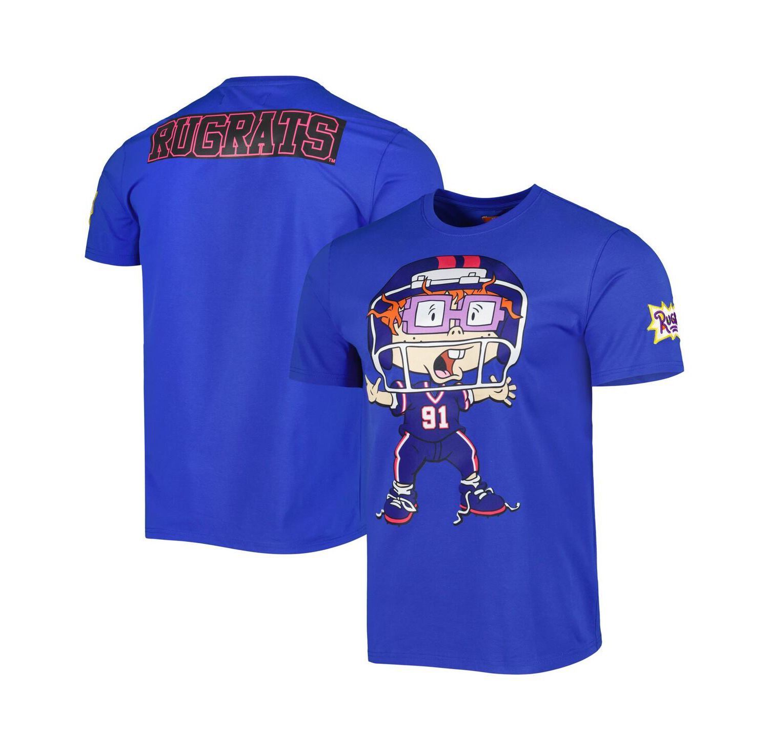Men's and Women's Royal Rugrats Wide Open Football T-shirt