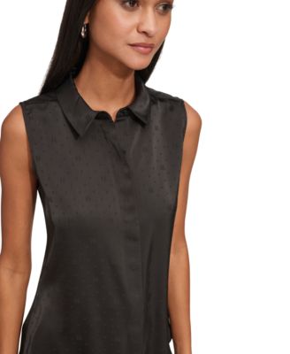 Women's Jacquard Logo Sleeveless Shirt