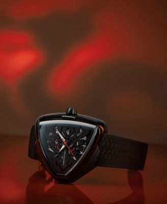 Men's Swiss Automatic Ventura Elvis80 Dragon Black Rubber Strap Watch 43x45mm