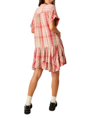 Women's Agnes Plaid-Print Mini Dress