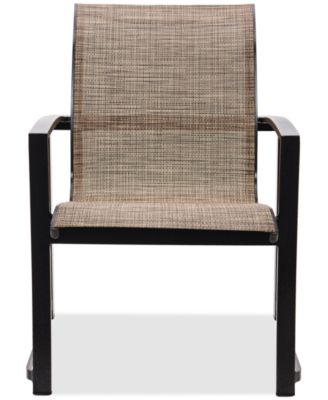 Wythburn Mix and Match Sleek Sling Outdoor Dining Chair, Created for Macy's