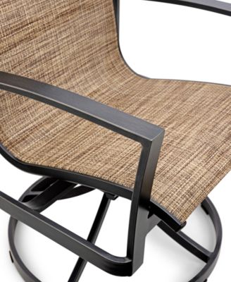 Wythburn Mix and Match Sleek Sling Outdoor Swivel Chair