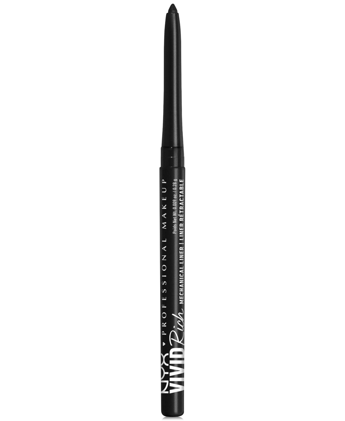 Nyx Professional Makeup Vivid Rich Mechanical Liner Pencil In Always Onyx