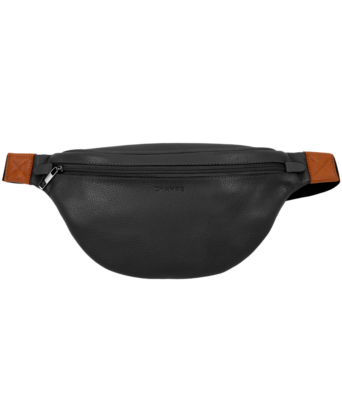 Champs Onyx Leather Waist Pack In Black