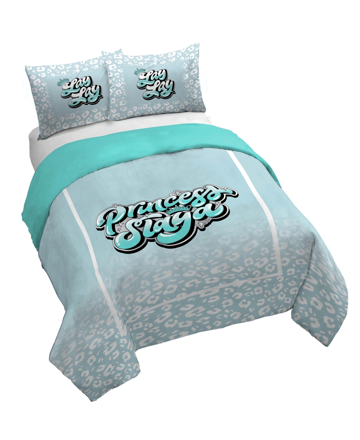 Saturday Park Nickelodeon Princess Lay Lay 100% Organic Cotton Duvet Cover & Sham Set