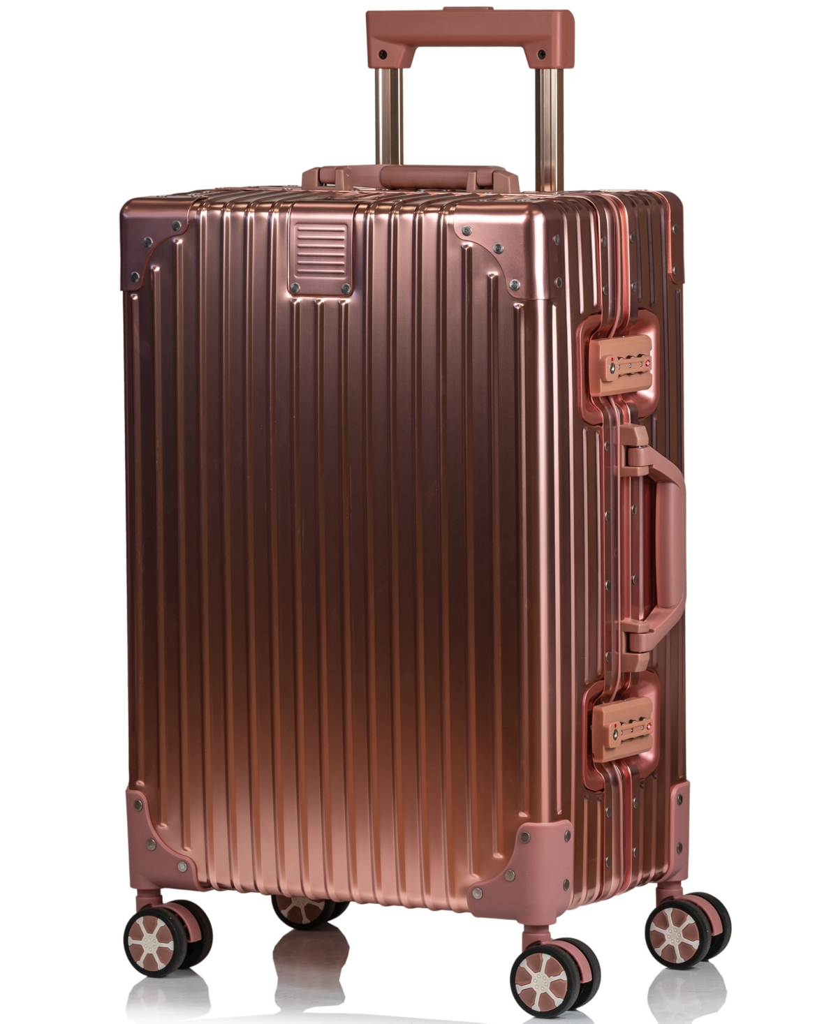 Champs Elite Hardside Carry-on Luggage In Rose Gold