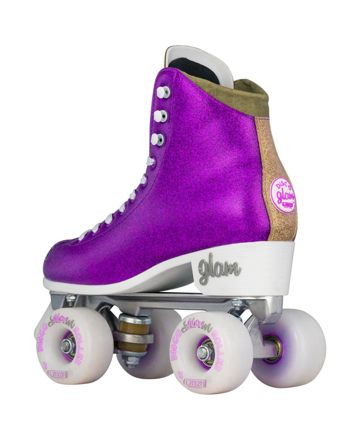 Crazy Skates Glam Roller Skates For Women And Girls - Dazzling Glitter Sparkle Quad Skates