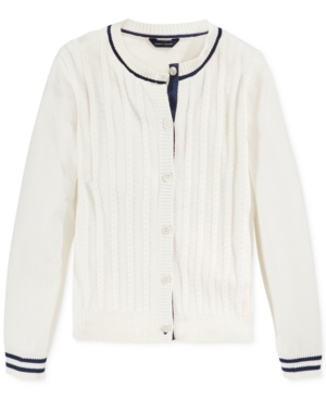 Tommy Hilfiger Mini-Cable Knit Cardigan, Big Girls 7-16