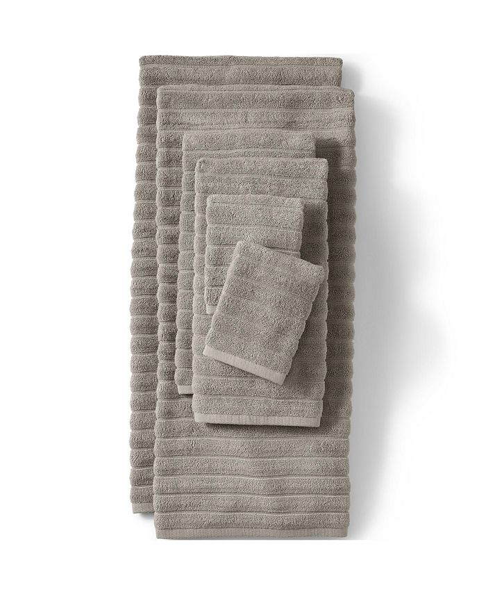 Lands' End Organic Cotton Rib Bath Towel Macy's