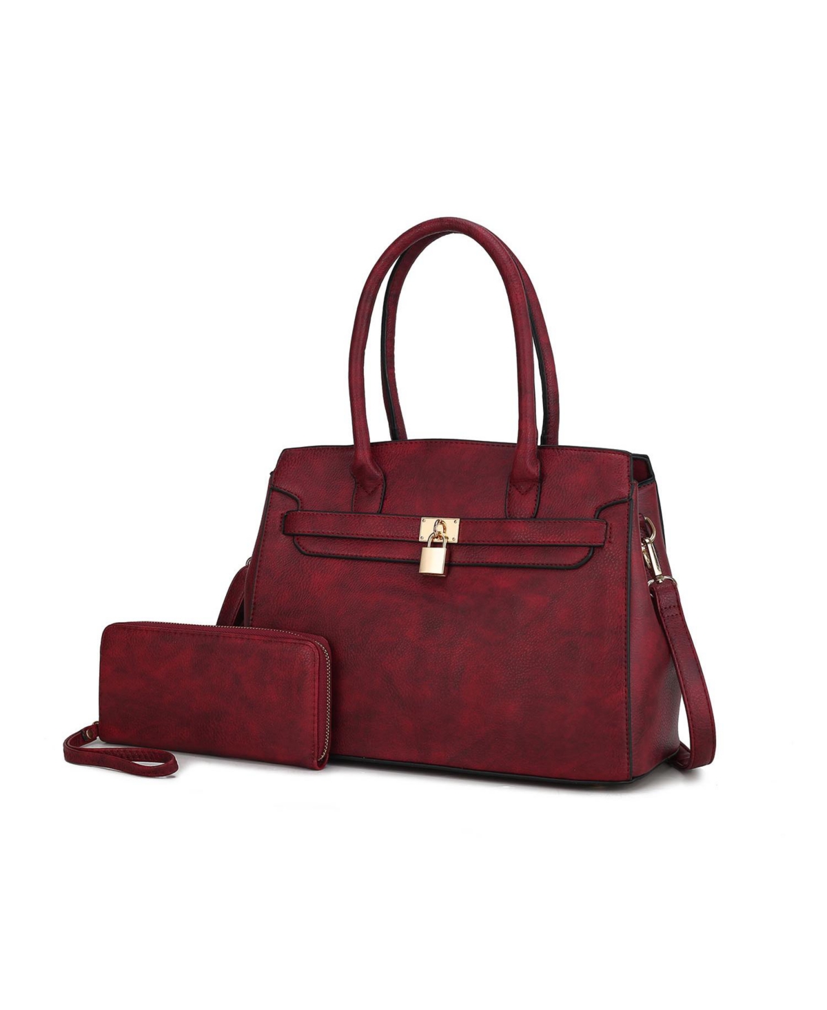 Mkf Collection Bruna Satchel Bag with a Matching Wallet by Mia K