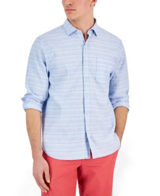 Tommy Bahama - Men's Barbados Breeze Plaid Button-Front Long Sleeve Shirt
