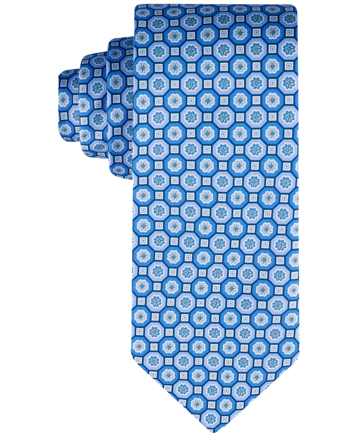 Tommy Hilfiger Men's Floral Medallion Tie In Blue