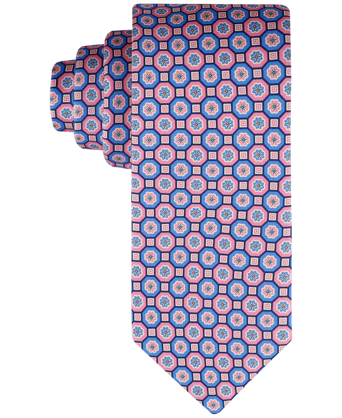 Tommy Hilfiger Men's Floral Medallion Tie In Pink