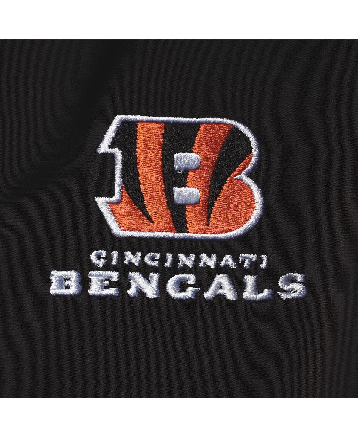 DUNBROOKE MEN'S DUNBROOKE BLACK CINCINNATI BENGALS SONOMA SOFTSHELL FULL-ZIP JACKET 