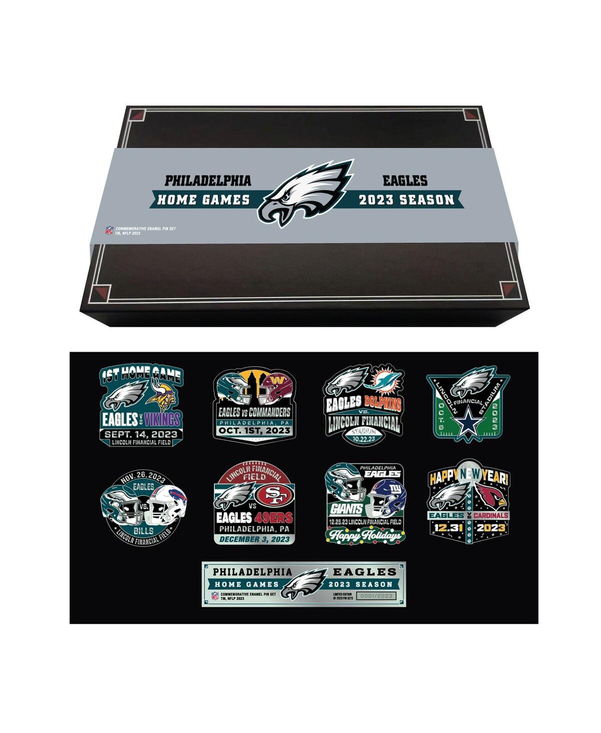 Mojo Philadelphia Eagles 2023 Game Day Pin Collector Set In Black,gray