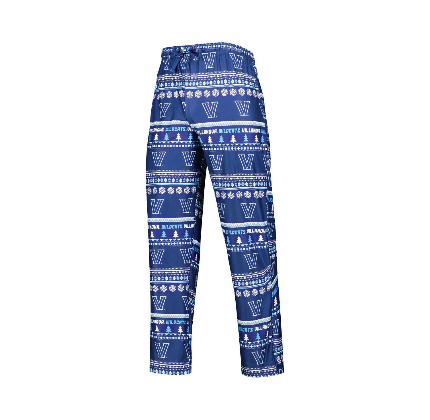 Men's Navy Villanova Wildcats Swivel Long Sleeve T-shirt and Pants Sleep Set