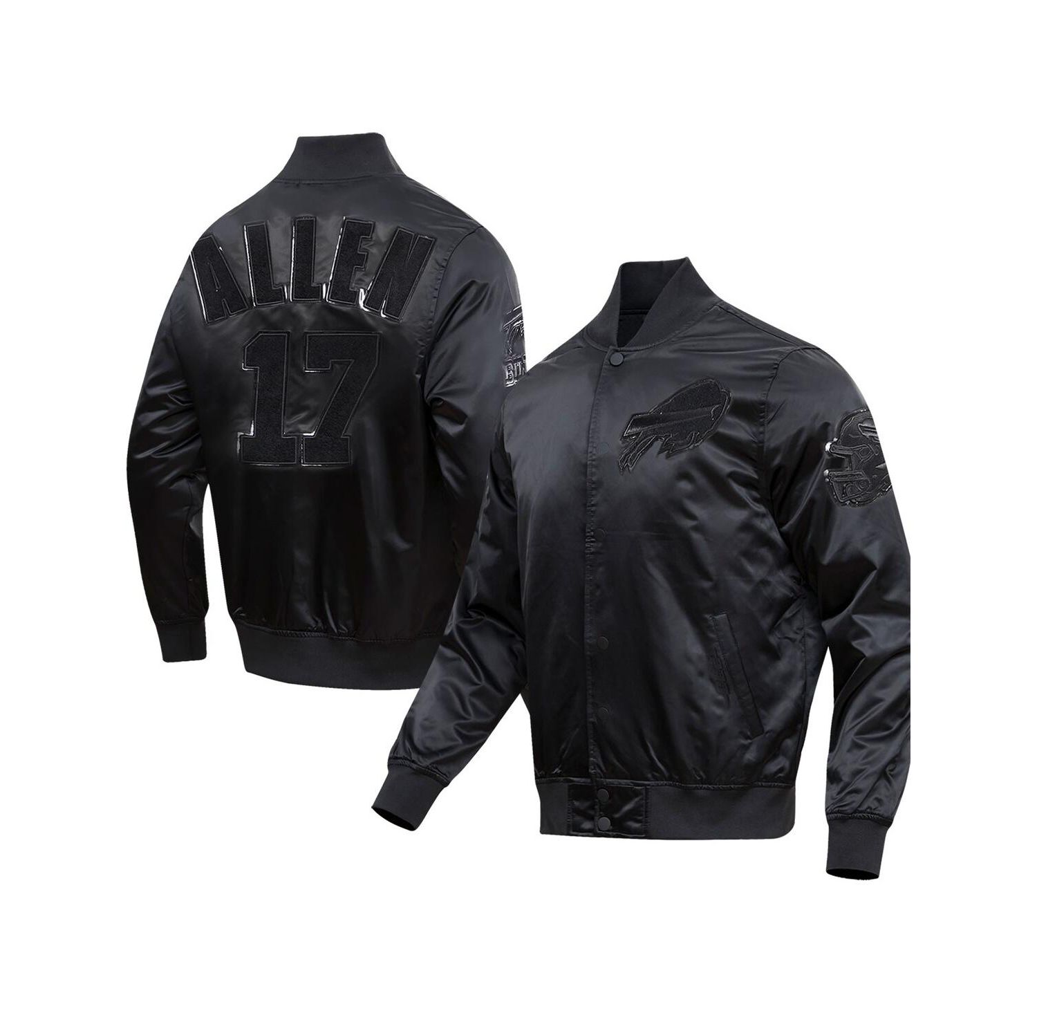 Men's Josh Allen Black Buffalo Bills Player Full-Snap Jacket
