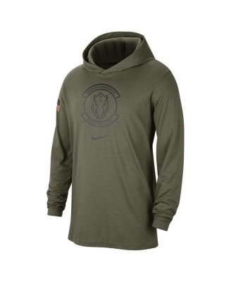 Men's Olive Arkansas Razorbacks Military-Inspired Pack Long Sleeve Hoodie T-shirt