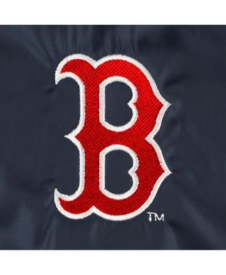 Men's Navy Boston Red Sox Coach's Raglan Full-Snap Windbreaker Jacket