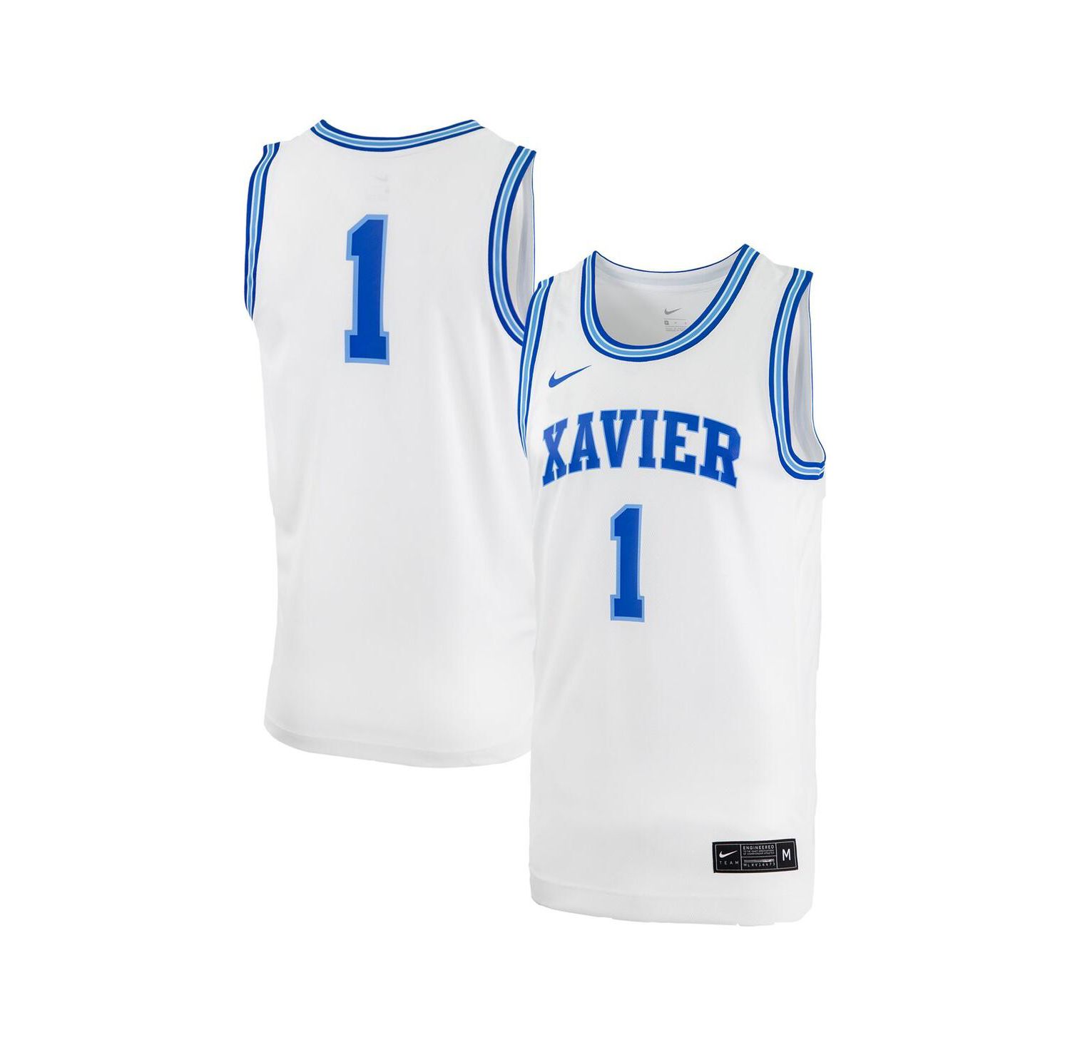 Men's #0 White Xavier Musketeers Replica Basketball Jersey