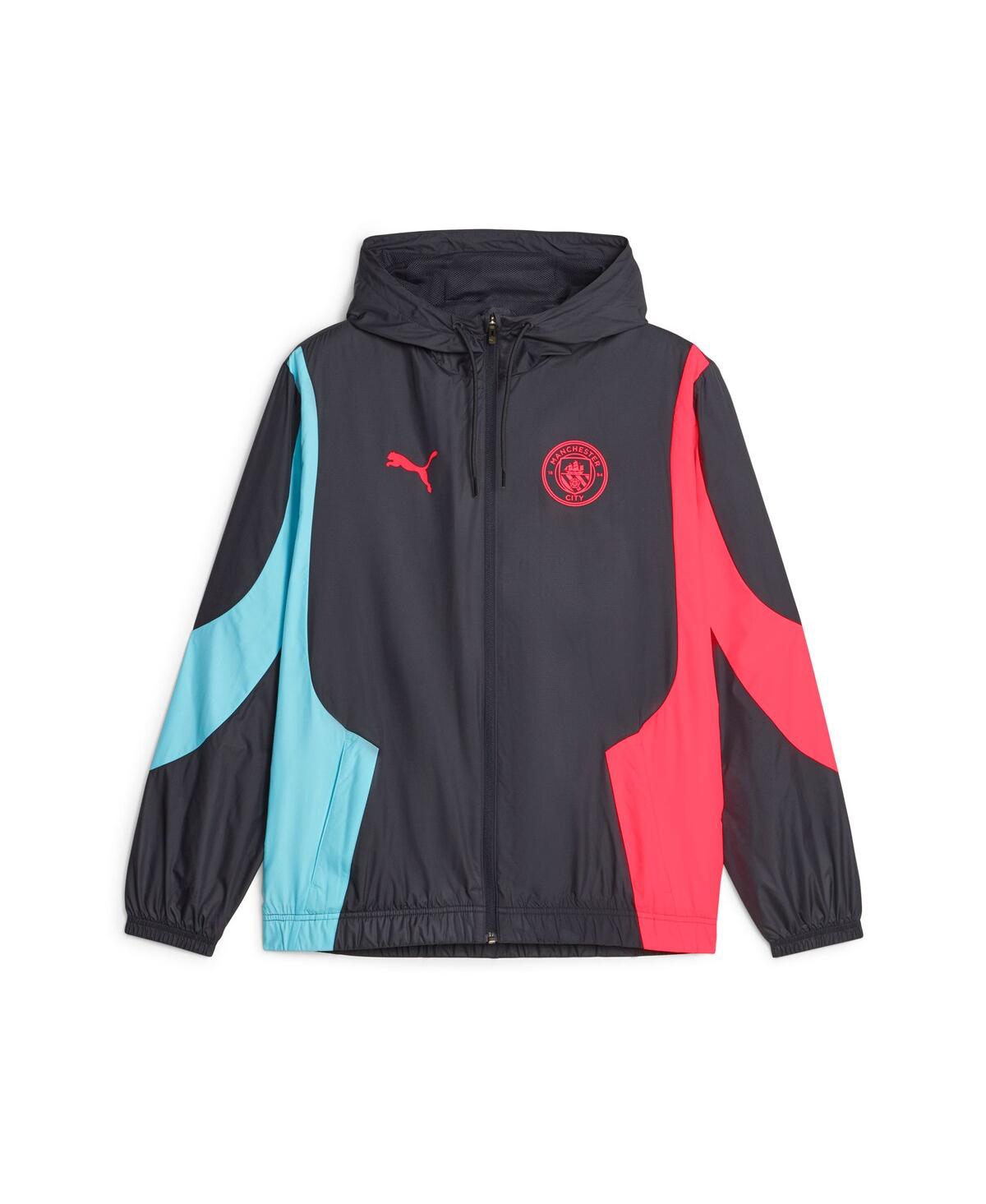Men's PumaManchester City 2023/24 Pre-Match Anthem Full-Zip Hoodie Jacket - Black