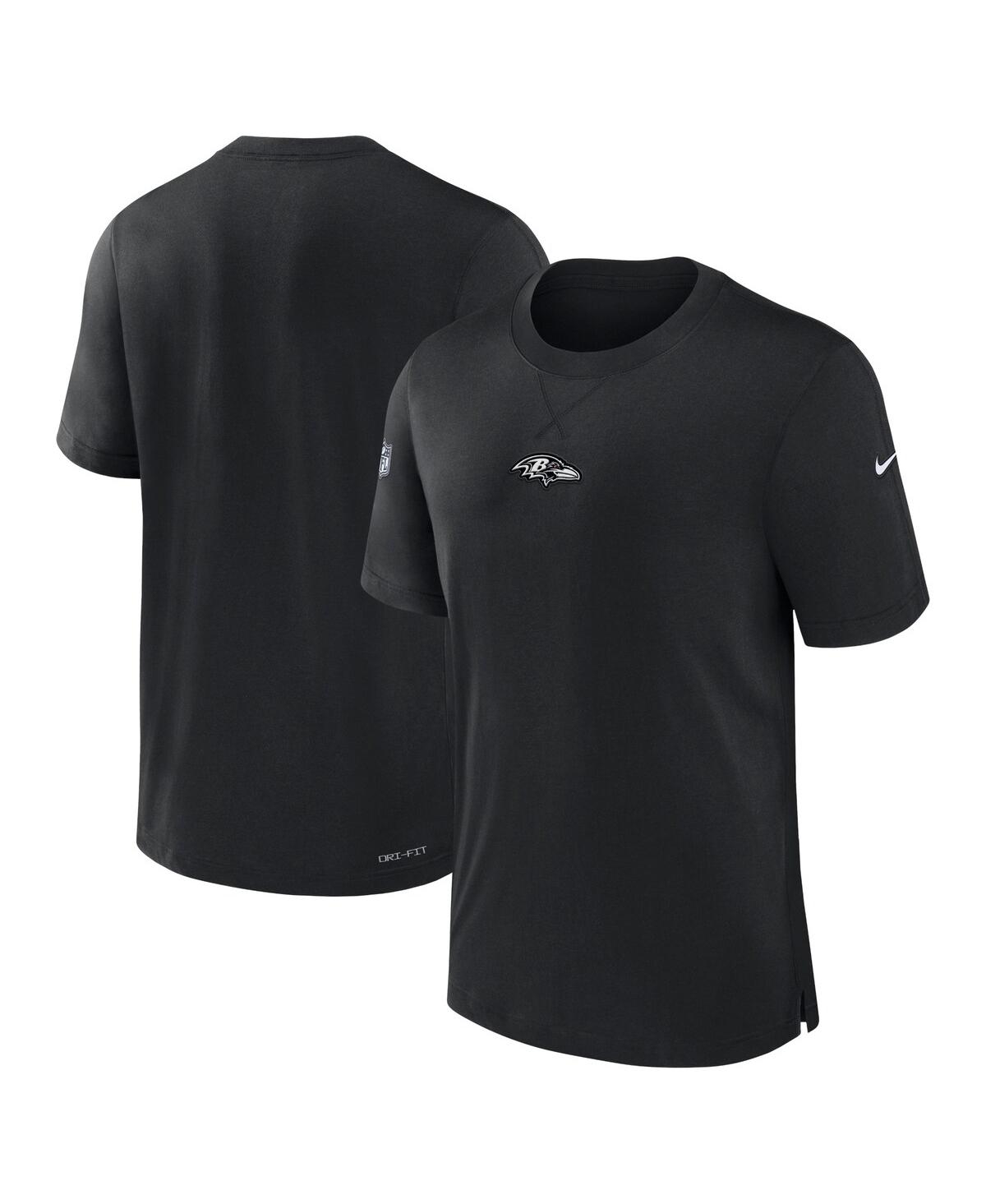 Shop Nike Men's  Black Baltimore Ravens 2023 Sideline Performance T-shirt