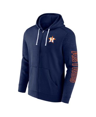 Men's Navy Houston Astros Offensive Line Up Full-Zip Hoodie